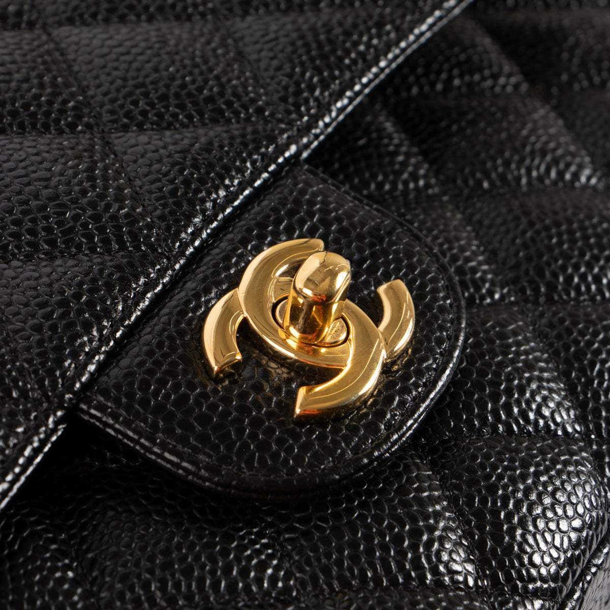 Chanel Black Caviar Medium Classic 11.12 Handbag