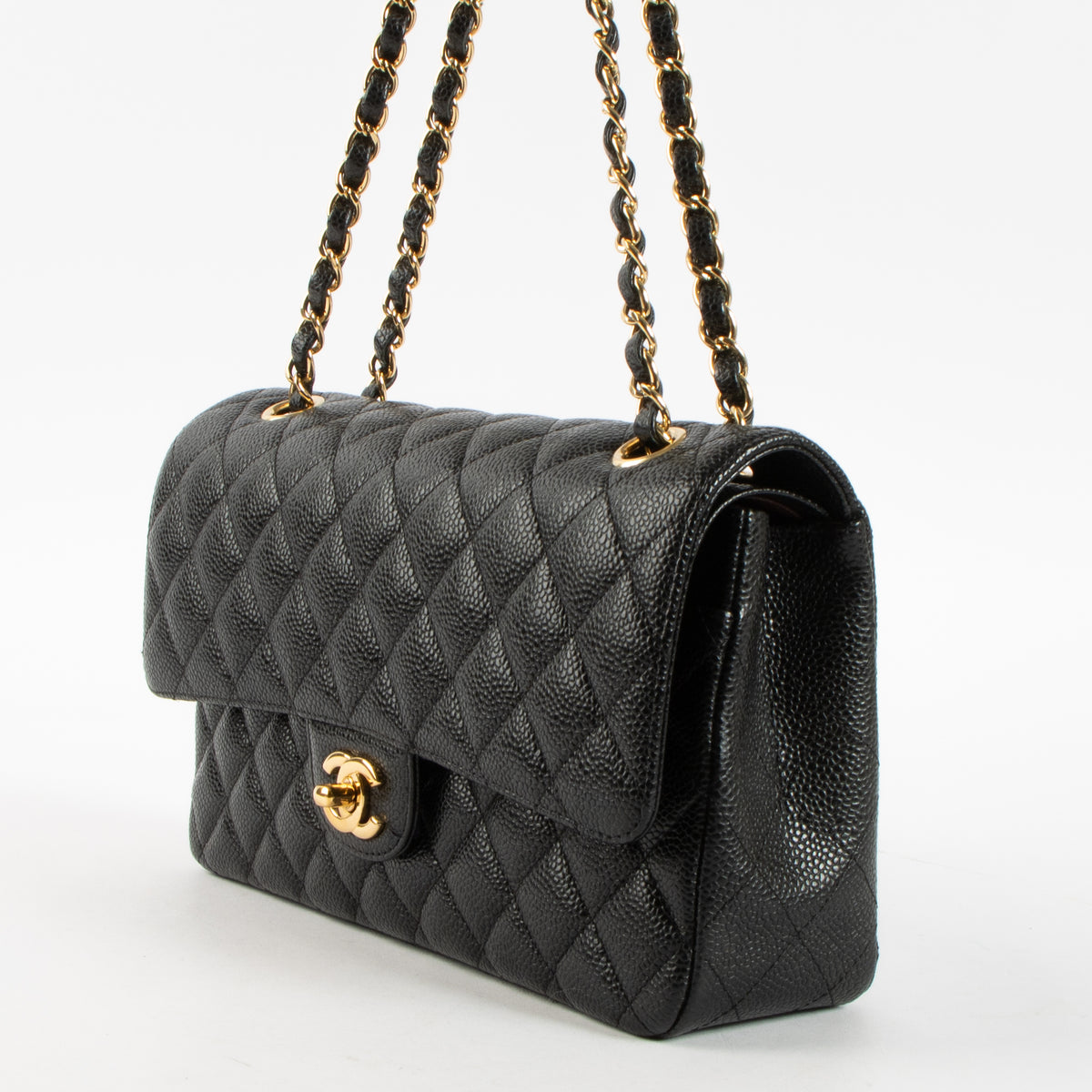 Chanel Black Caviar Medium Classic 11.12 Handbag