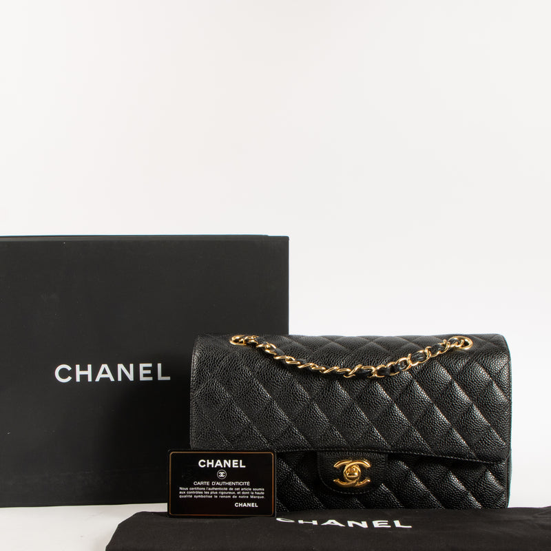 Chanel Black Caviar Medium Classic 11.12 Handbag