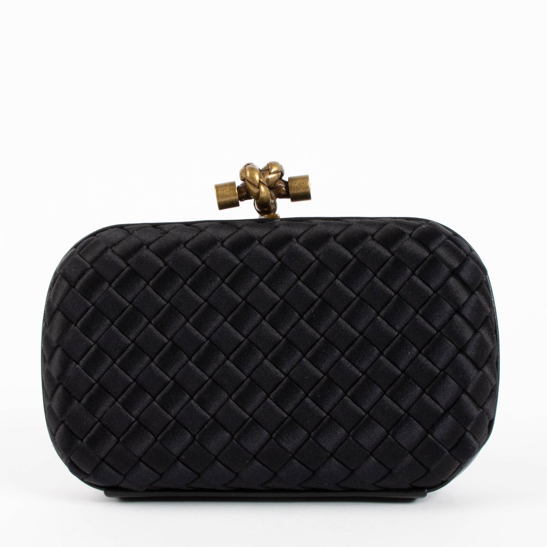 Pochette Bottega Veneta en forme de nœud noire