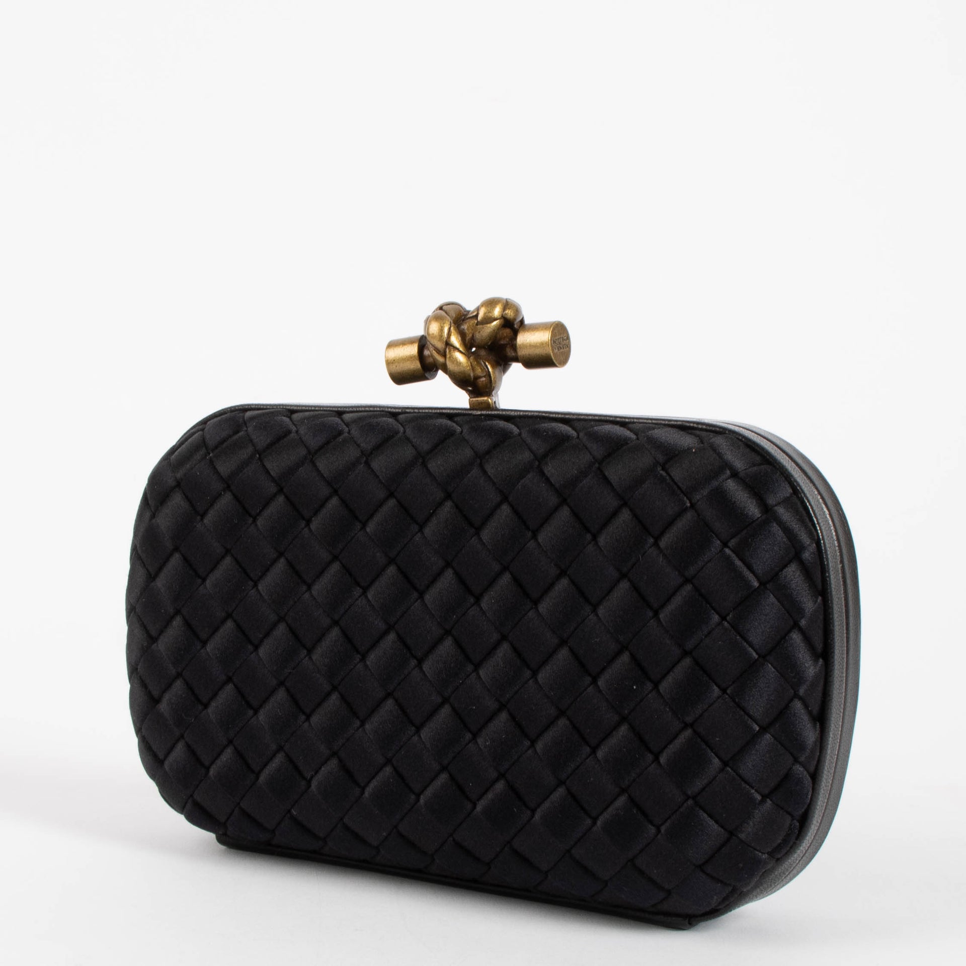 Pochette Bottega Veneta en forme de nœud noire