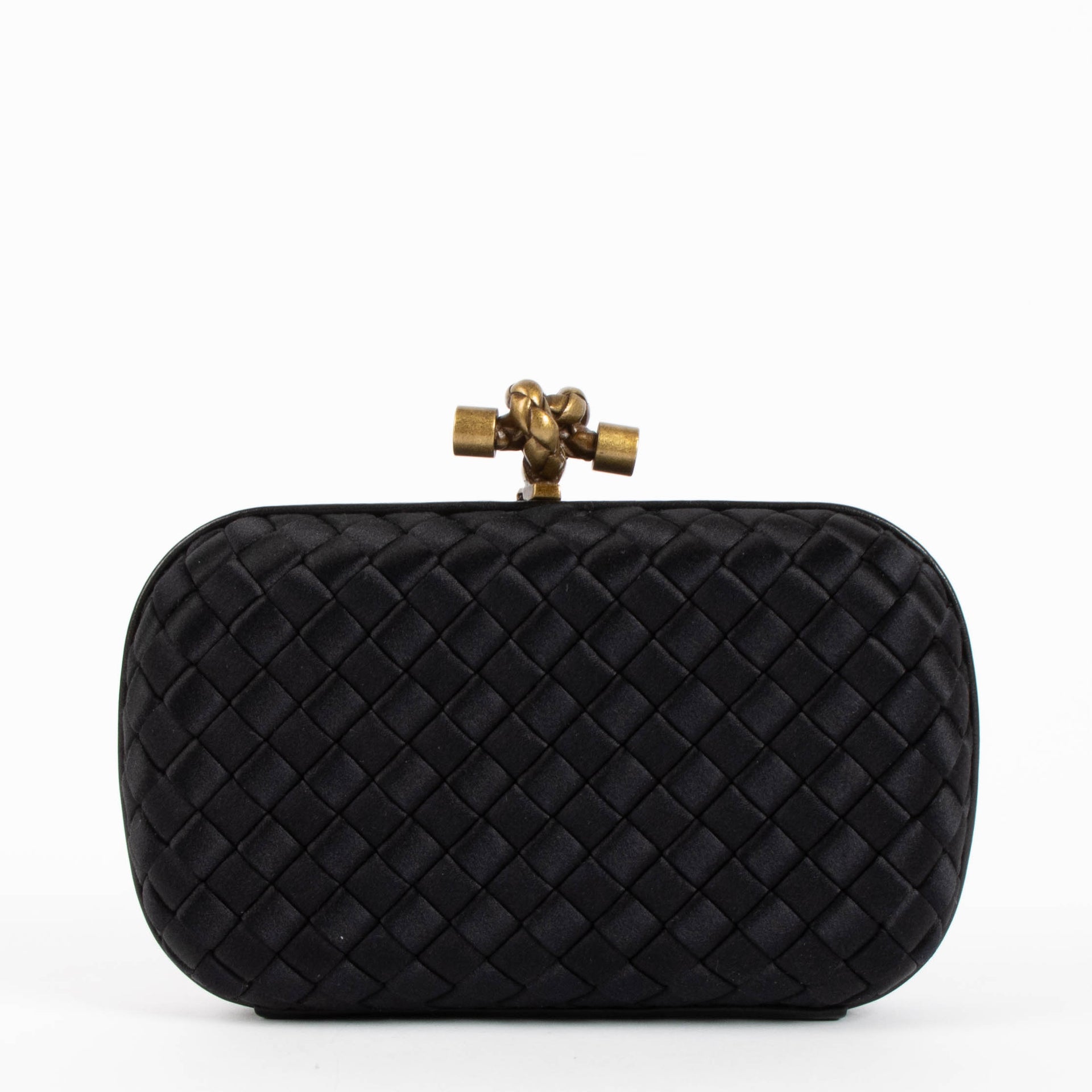 Pochette Bottega Veneta en forme de nœud noire