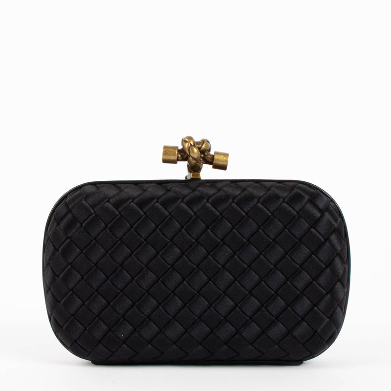 Pochette Bottega Veneta en forme de nœud noire