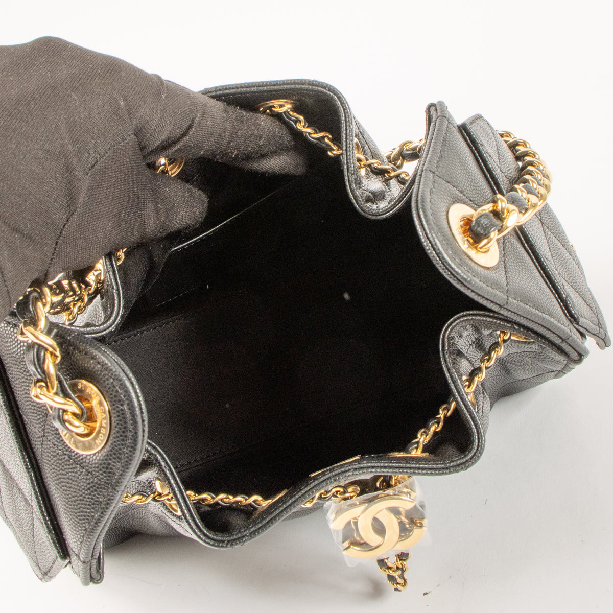 Chanel Black Caviar Chanel 25 Mini Bag