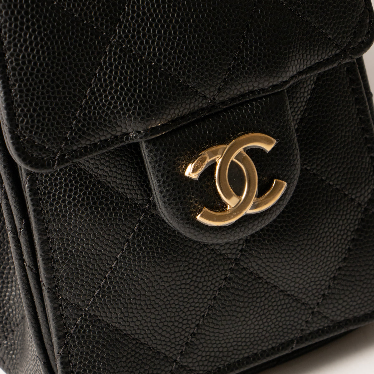 Chanel Black Caviar Chanel 25 Mini Bag