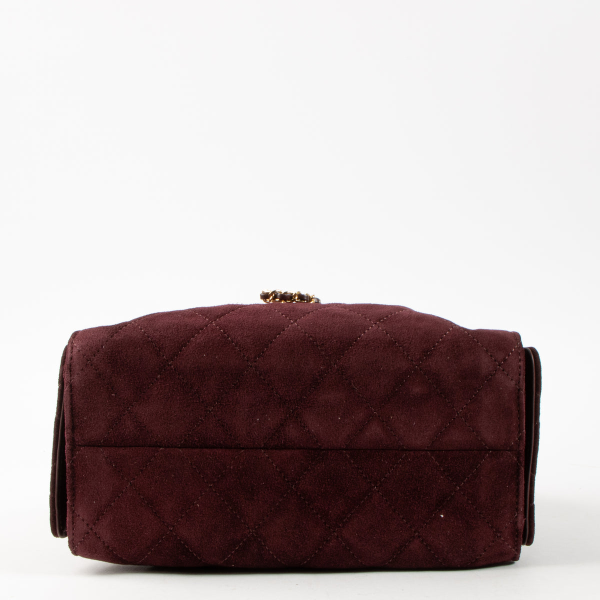 Chanel 26K Burgundy Suede Chanel 25 Mini Bag