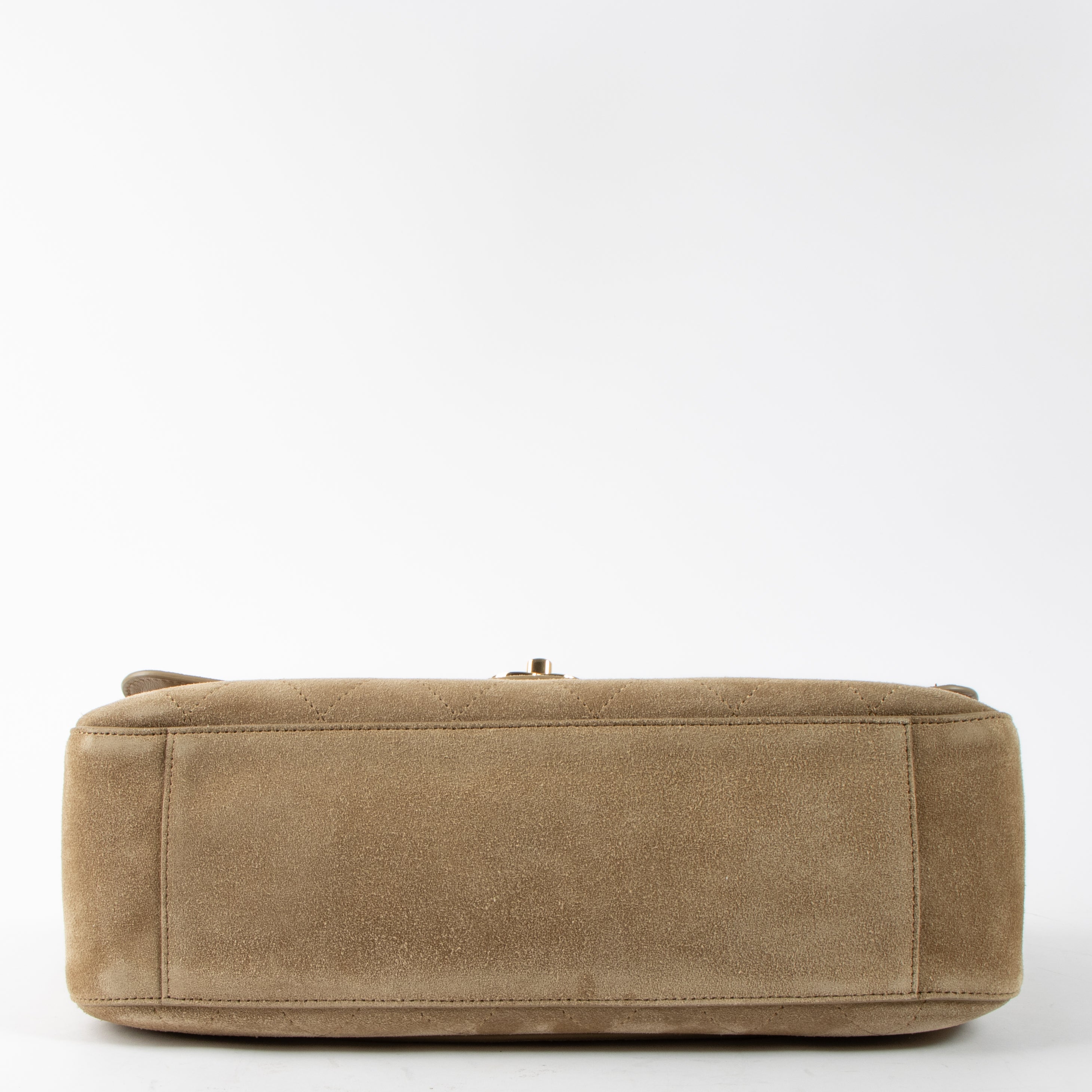 Chanel 26S Beige Suede Maxi Flap Bag – Labellov