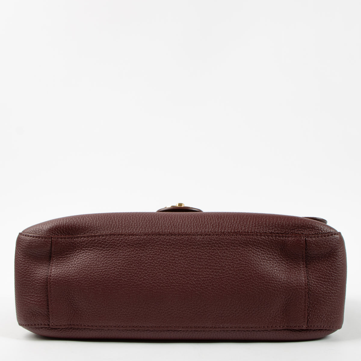 Chanel 26S Burgundy Grained Calfskin Maxi Flap Bag