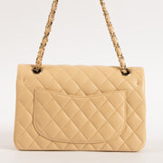 Shop the authentic Chanel Beige Lambskin Medium Classic 11.12 Bag on Labellov.com.