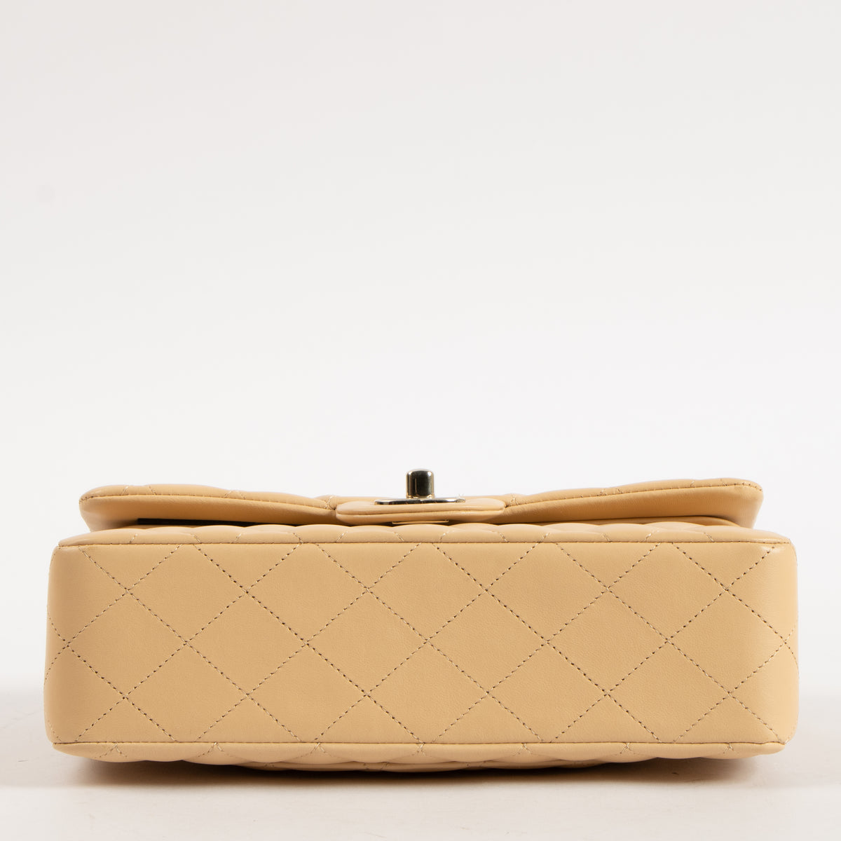 Shop the authentic Chanel Beige Lambskin Medium Classic 11.12 Bag on Labellov.com.