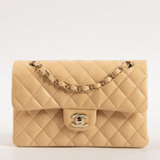 Shop the authentic Chanel Beige Lambskin Medium Classic 11.12 Bag on Labellov.com.