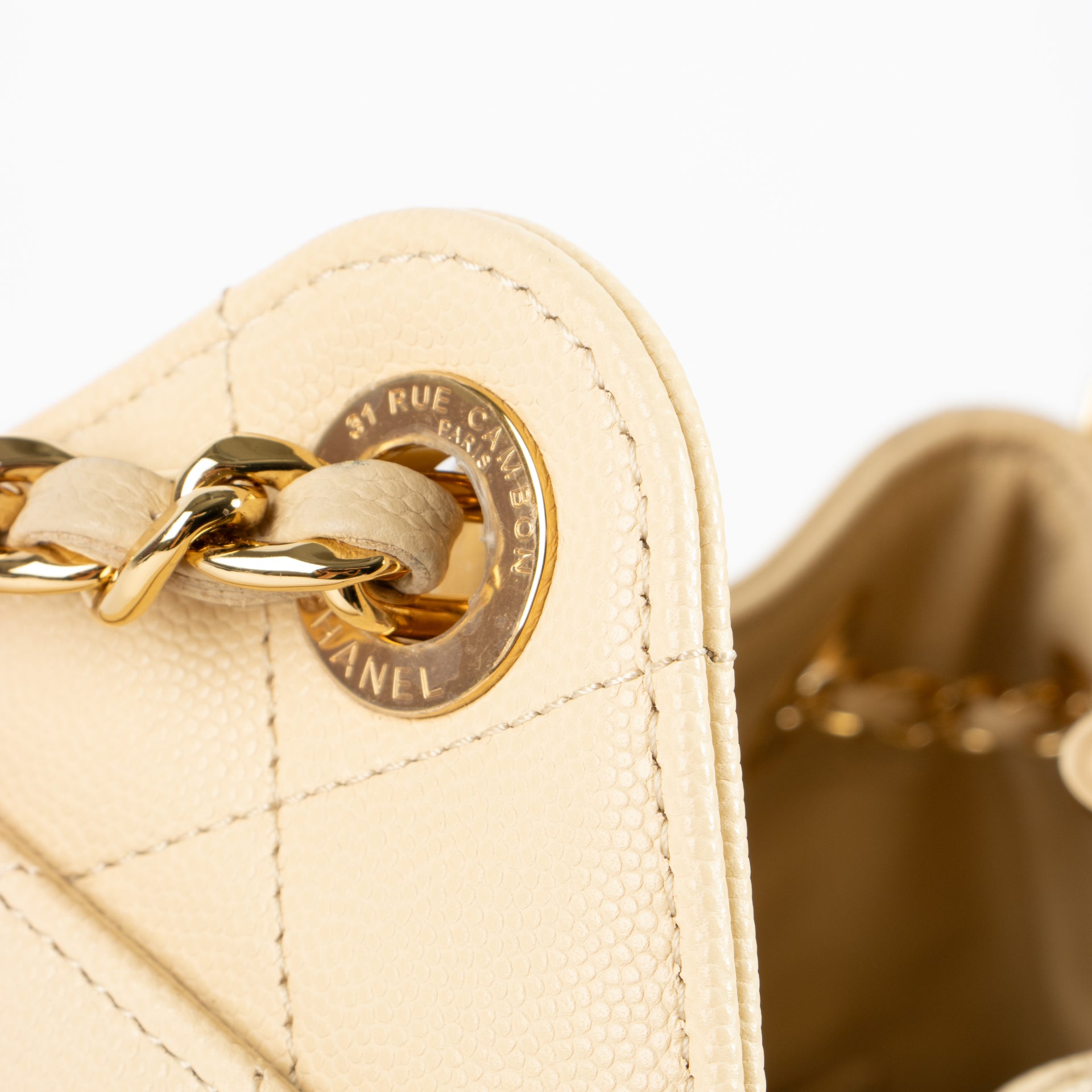 Chanel 26S Beige Caviar Chanel 25 Mini Bag