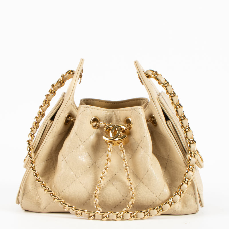 Chanel 26S Beige Caviar Chanel 25 Mini Bag