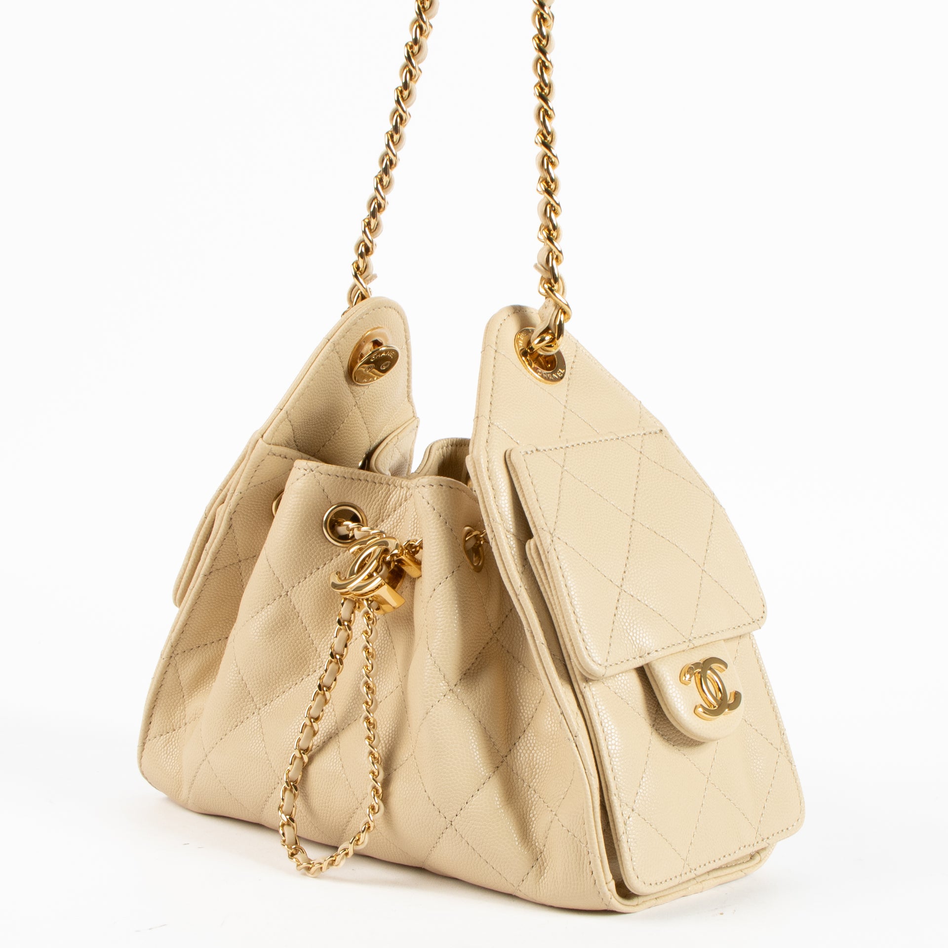 Chanel 26S Beige Caviar Chanel 25 Mini Bag
