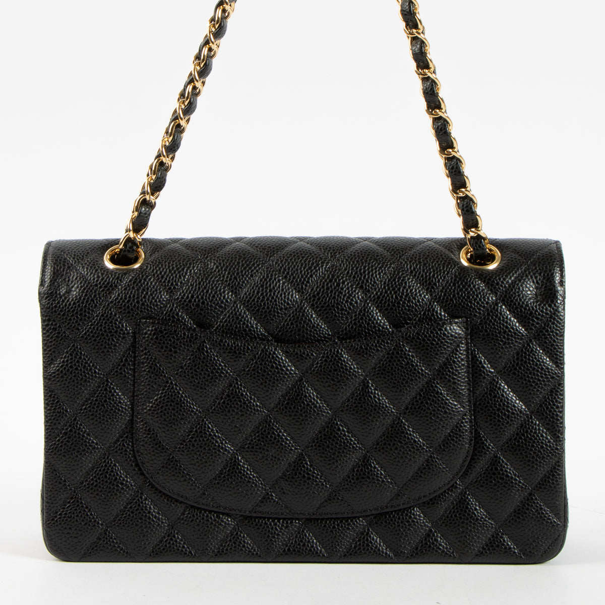 Shop this authentic luxury Chanel Black Caviar Classic 11.12 Handbag Pre-Loved on Labellov.com