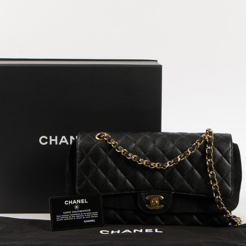 Shop this authentic luxury Chanel Black Caviar Classic 11.12 Handbag Pre-Loved on Labellov.com