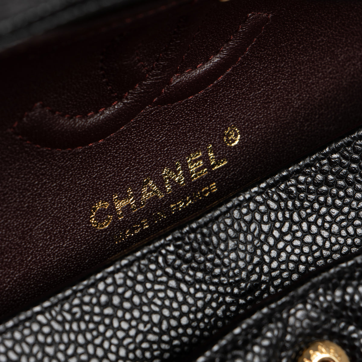 Chanel Black Caviar Small Classic Flap Bag GHW