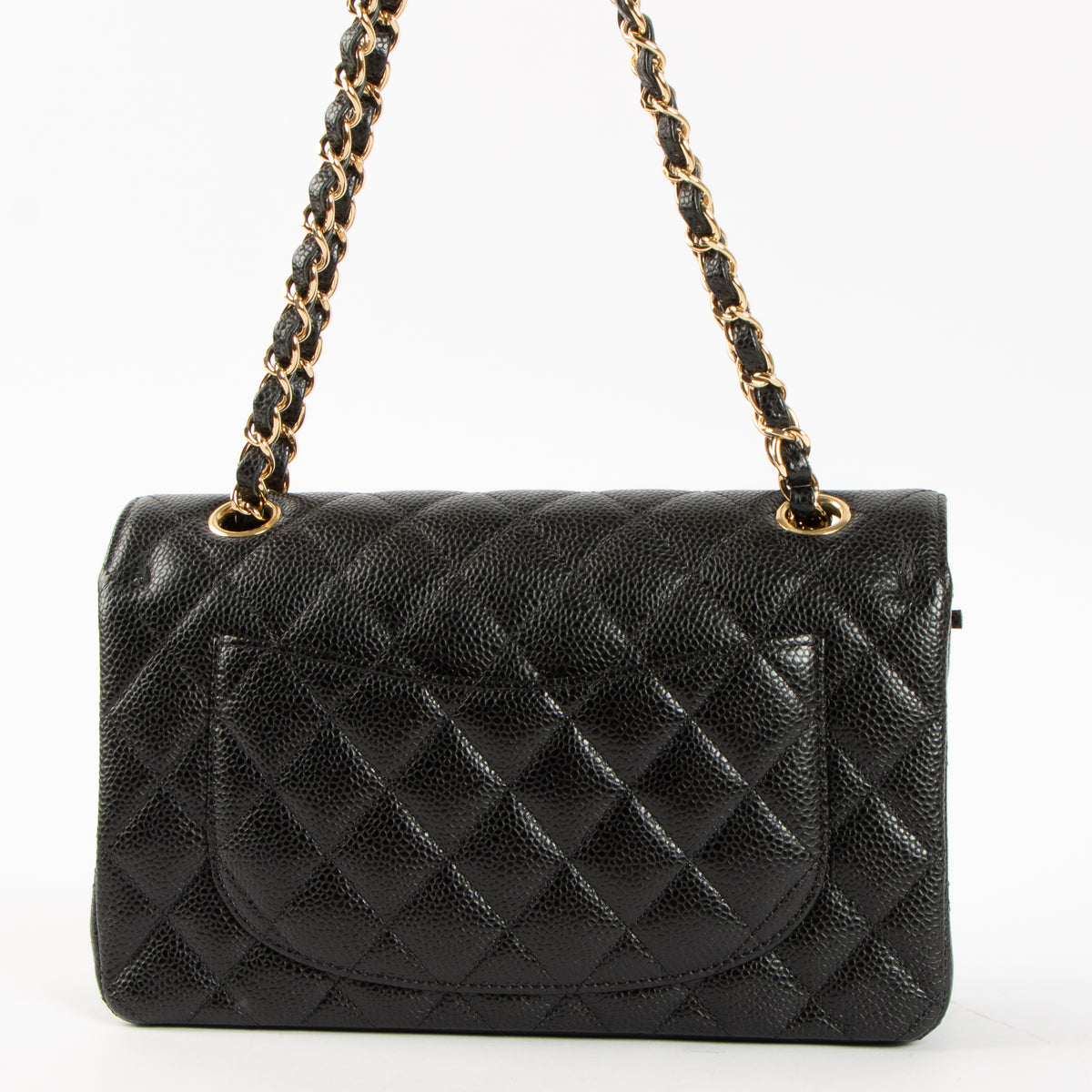Shop the authentic Chanel Black Caviar Small Classic Flap Bag GHW on Labellov.com.