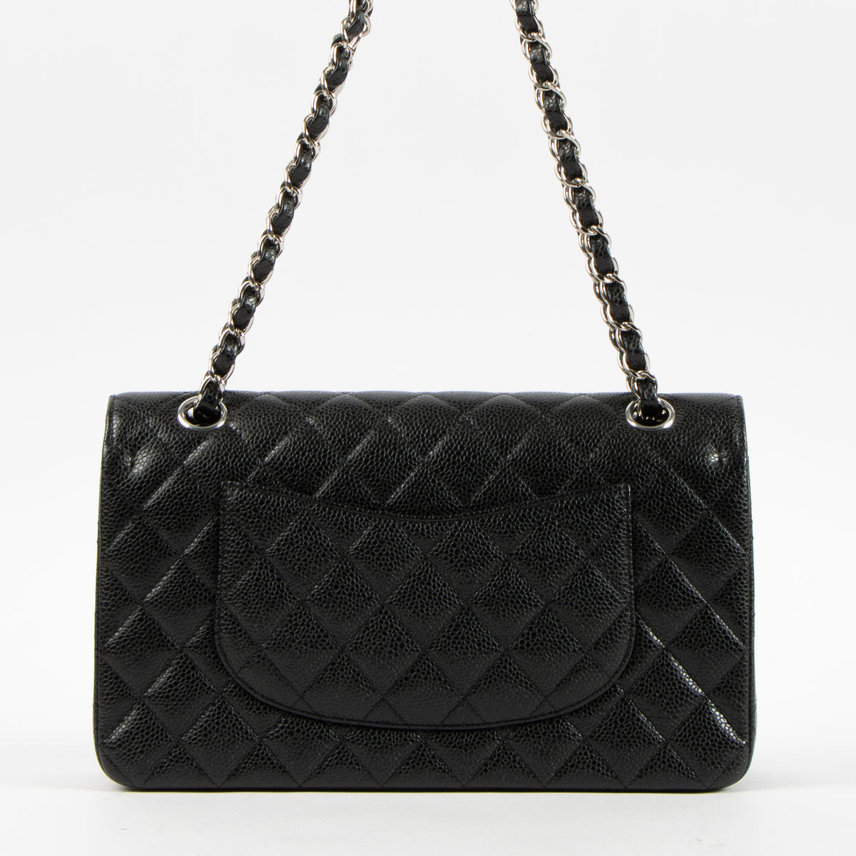 Shop the authentic Chanel Black Caviar Medium Classic 11.12 Handbag on Labellov.com.