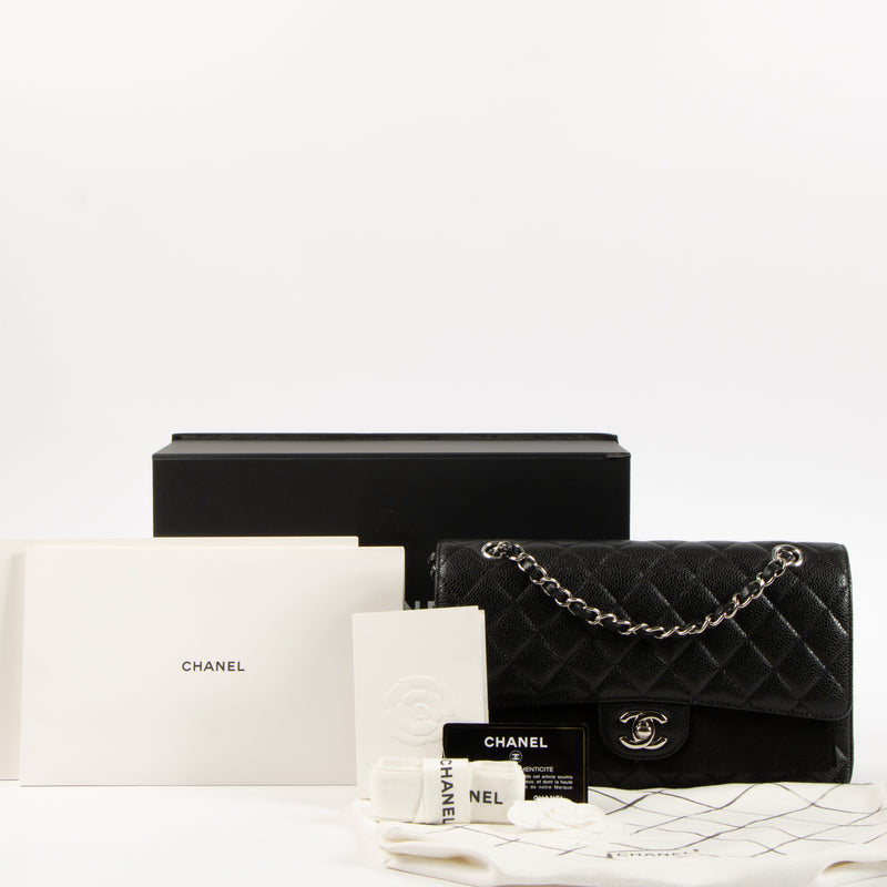 Shop the authentic Chanel Black Caviar Medium Classic 11.12 Handbag on Labellov.com.