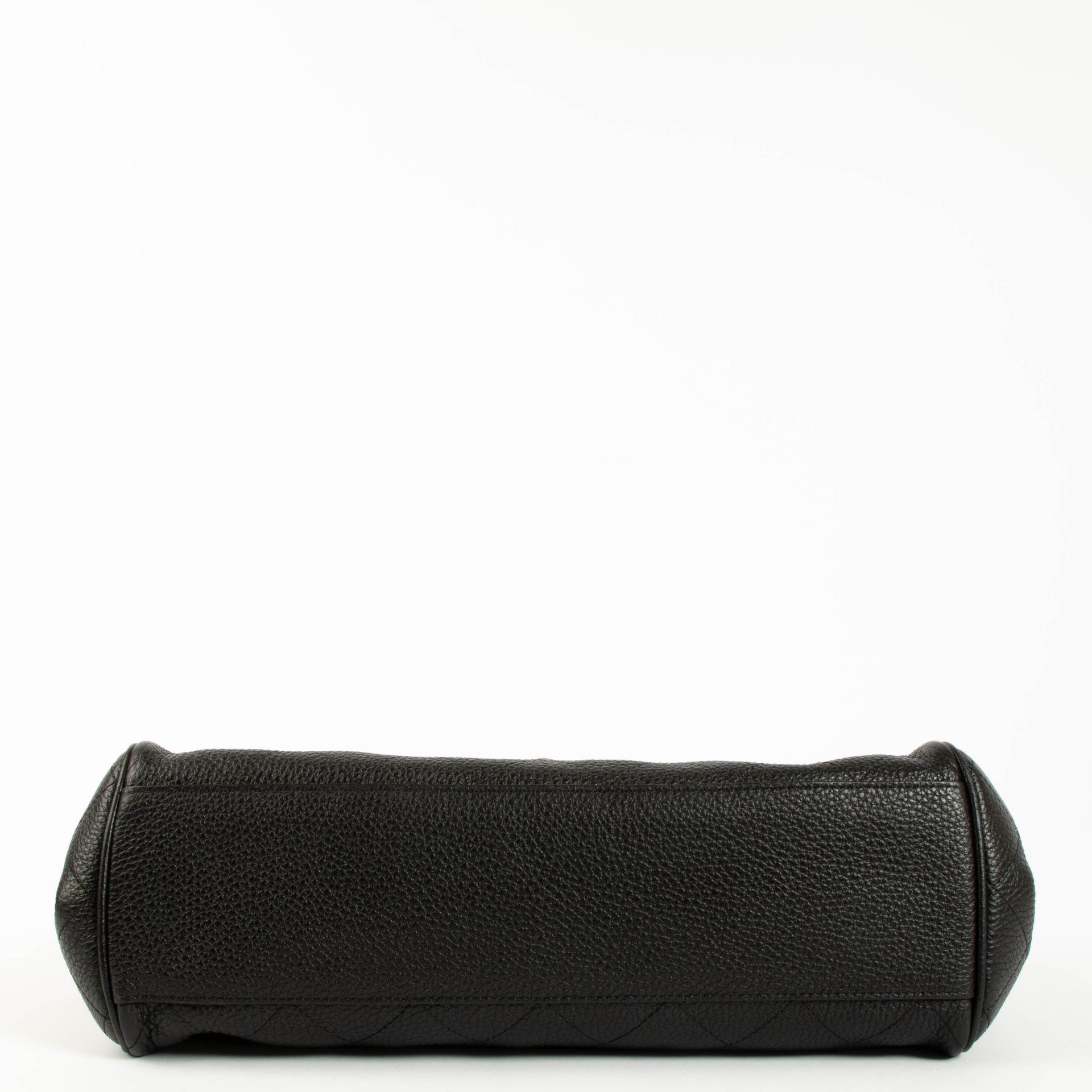 Chanel 26S Black Grained Calfskin Small Urban Essential East West Shopping Tote Bag