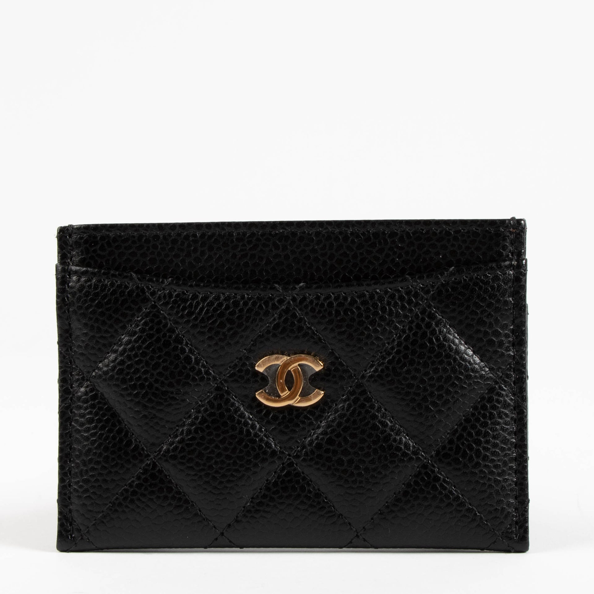 Chanel Black Caviar Classic Card Holder
