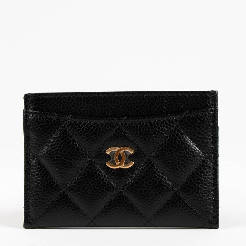 Chanel Black Caviar Classic Card Holder