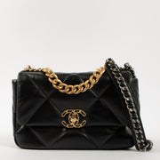 Shop the authentic Chanel Black Lambskin Small Chanel 19 Bag second hand on Labellov.com!