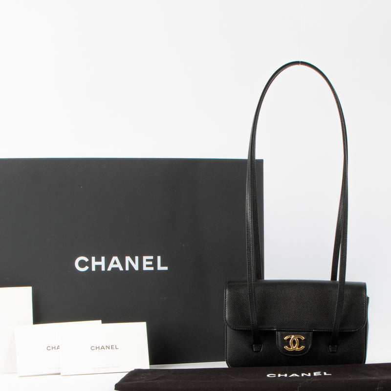 Shop the authentic Chanel 26P Black Caviar Mini Preppy Coco bag brand new on Labellov.com!