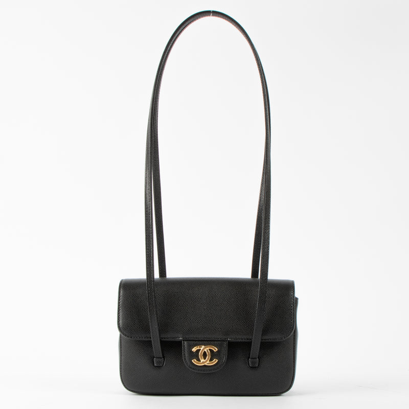 Shop the authentic Chanel 26P Black Caviar Mini Preppy Coco bag brand new on Labellov.com!