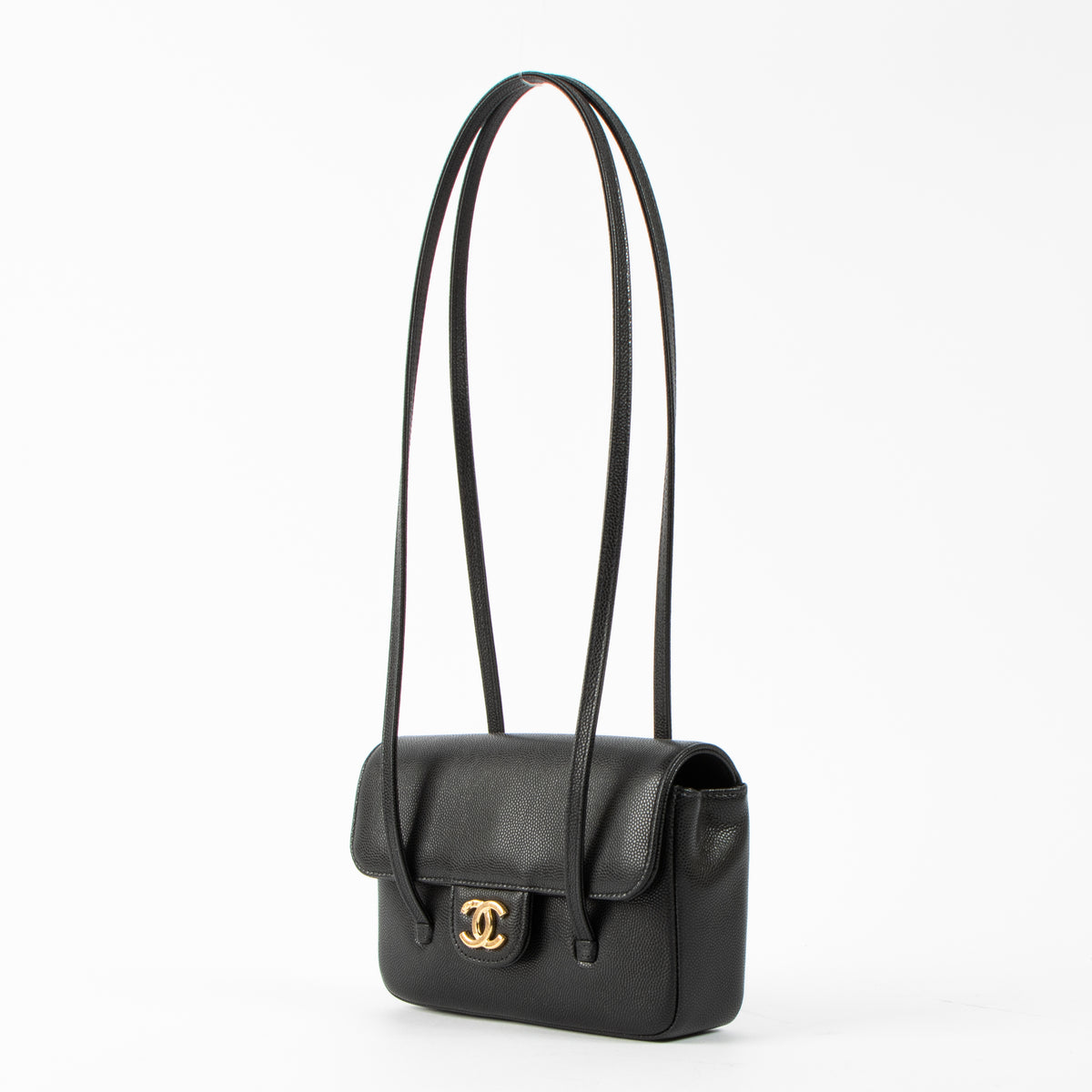 Shop the authentic Chanel 26P Black Caviar Mini Preppy Coco bag brand new on Labellov.com!