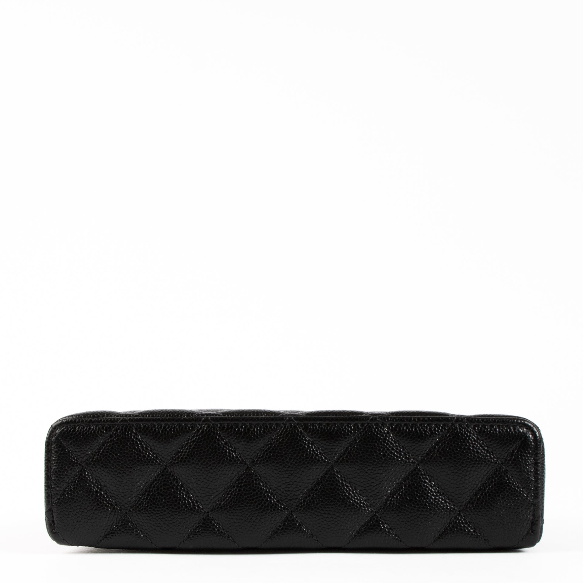 Chanel Black Caviar Classic Slim Vanity With Chain Bag