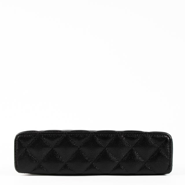 Chanel Black Caviar Classic Slim Vanity With Chain Bag