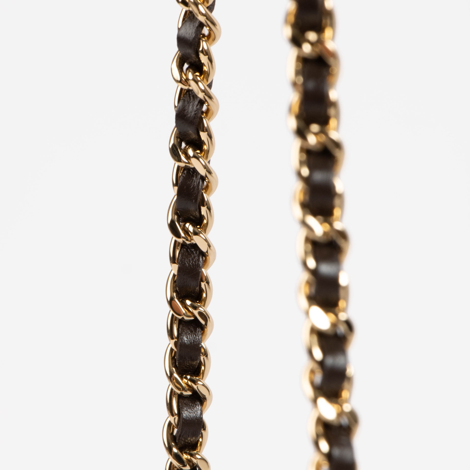 Chanel 26A Dark Brown Suede Large Vanity With Chain