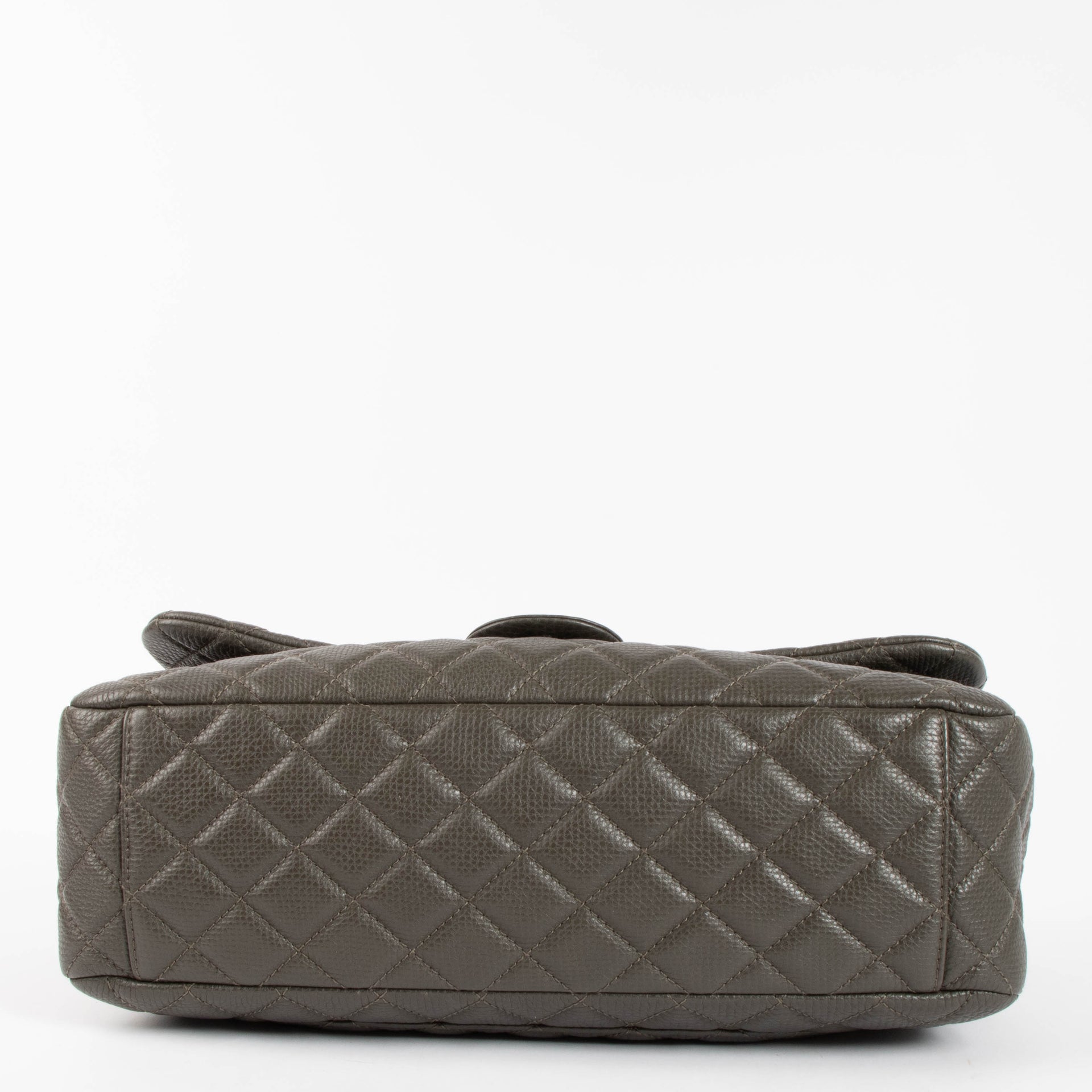 Chanel Khaki Calfskin XXL Flap Bag