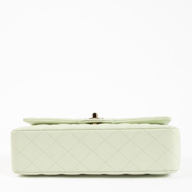Chanel Vert Fizz Caviar Medium Classic 11.12 Handbag
