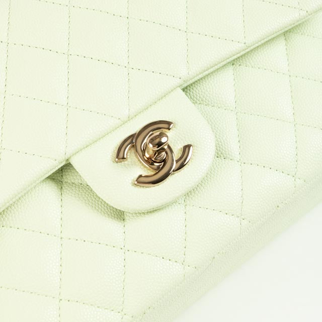 Chanel Vert Fizz Caviar Medium Classic 11.12 Handbag