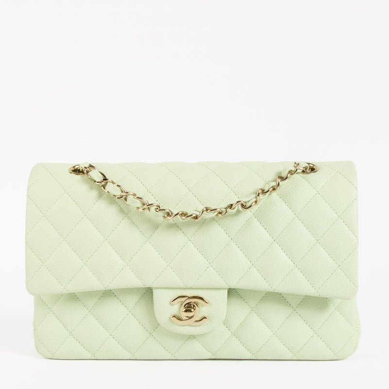 Chanel Vert Fizz Caviar Medium Classic 11.12 Handbag