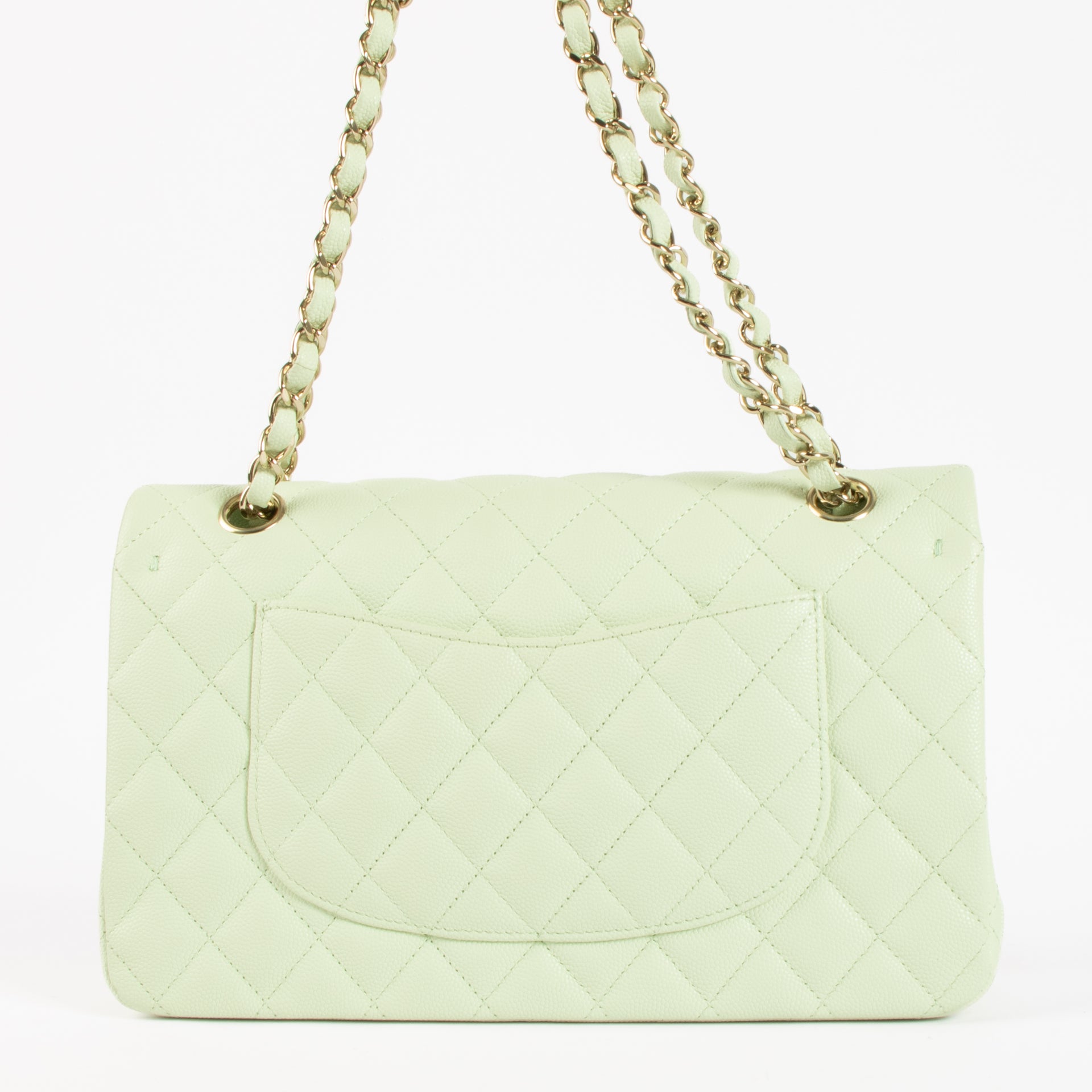 Chanel Vert Fizz Caviar Medium Classic 11.12 Handbag