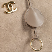Shop the authentic Chanel 26S Grey Suede Large Perfect Bowling Bag on Labellov.com !
