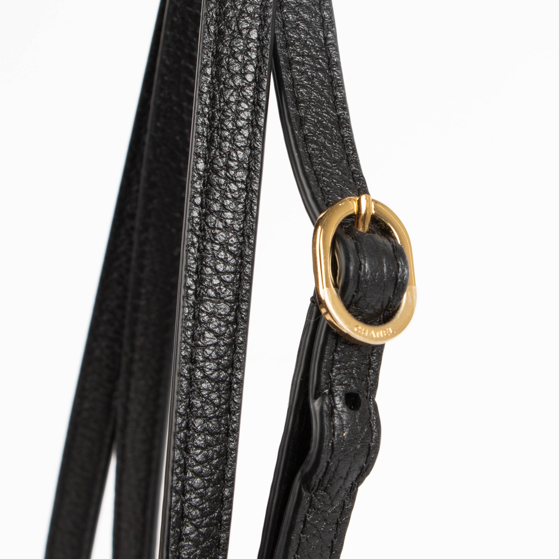 Chanel 26S Black Grained Calfskin Maxi Flap Bag