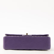 Shop this authentic luxury Chanel Purple Lambskin Medium Classic 11.12 Handbag Pre-Loved on Labellov.com