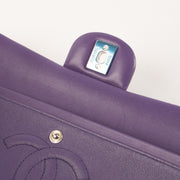 Shop this authentic luxury Chanel Purple Lambskin Medium Classic 11.12 Handbag Pre-Loved on Labellov.com