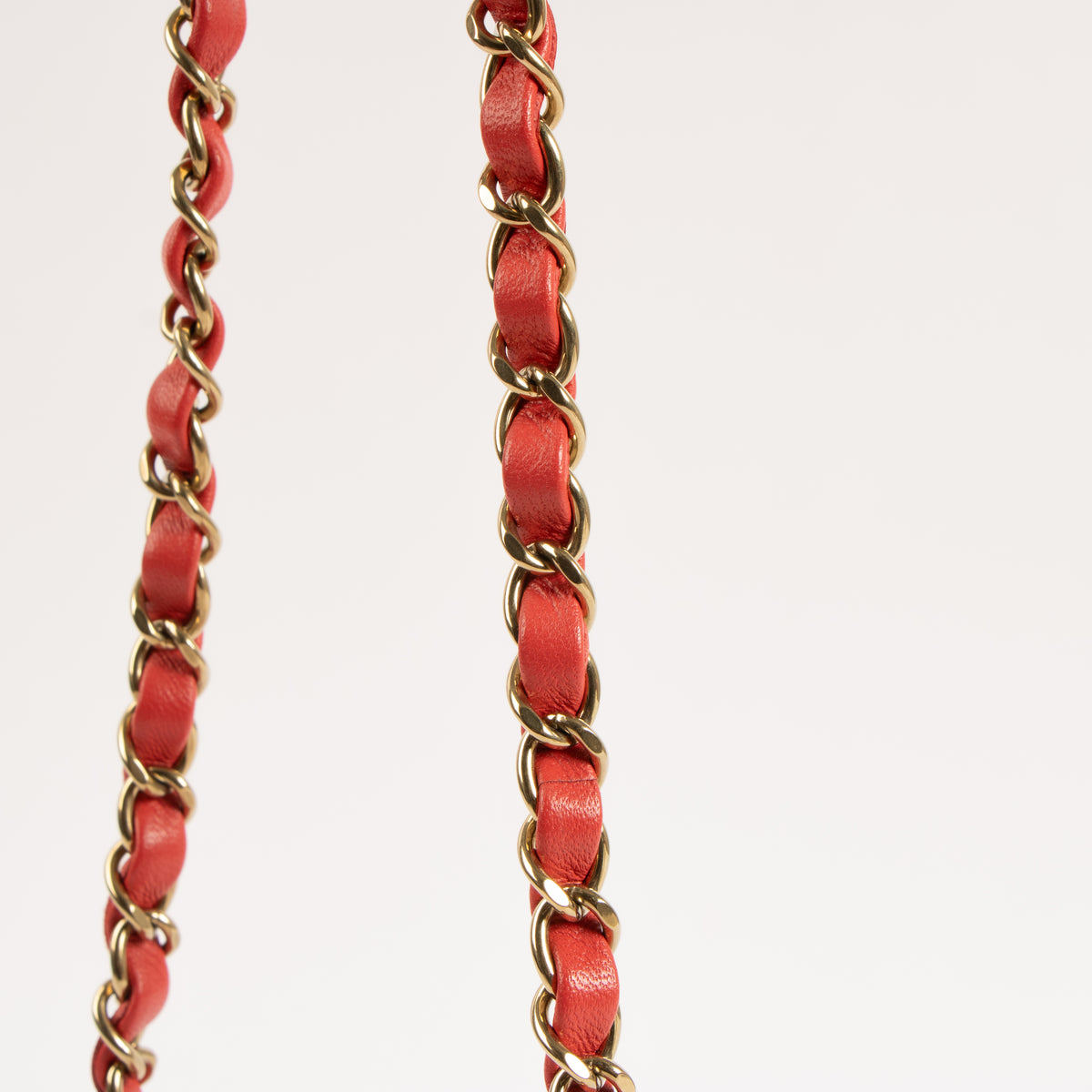 Shop the authentic Chanel Red Lambskin Mini Square Classic Bag on Labellov.com.