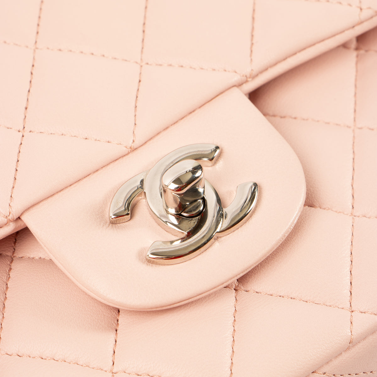 Chanel Sakura Pink Lambskin Medium Classic 11.12 Handbag