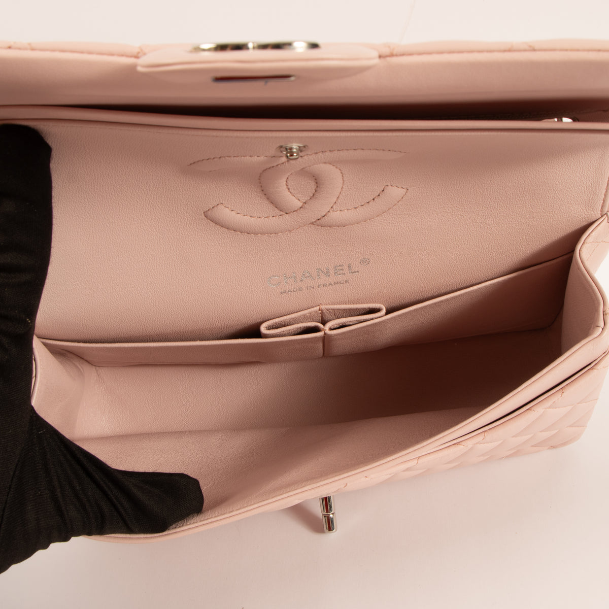 Chanel Sakura Pink Lambskin Medium Classic 11.12 Handbag