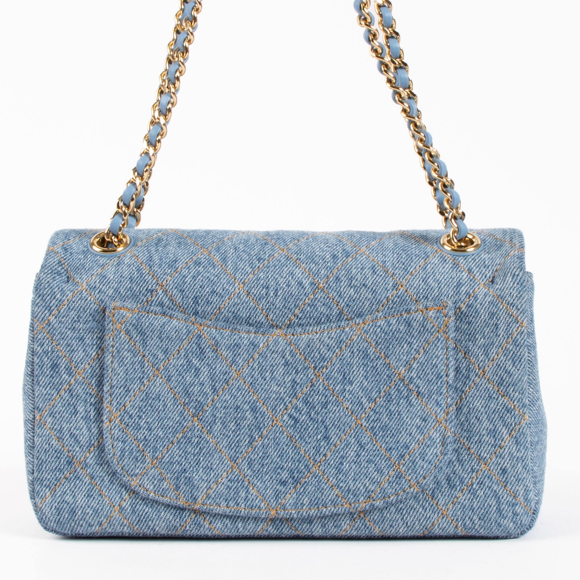 Chanel 26B Blue Denim Mini Flap Bag
