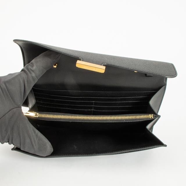 Hermès Constance Black Epsom GHW To Go Wallet