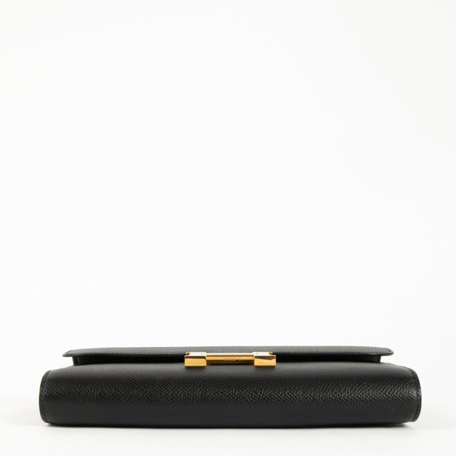 Hermès Constance Black Epsom GHW To Go Wallet