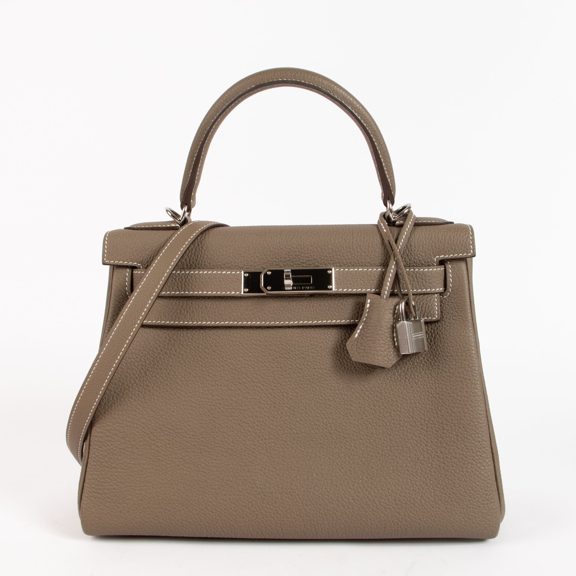 Hermès Kelly 28 Etoupe Togo PHW